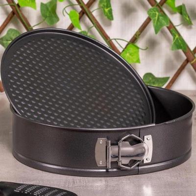 Forma de Bolo Redonda Fundo Removível 24cm Antiaderente em Alumínio Preto Bigsul