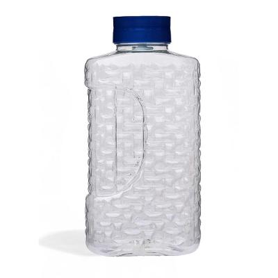 Jarra Garrafa de Geladeira 1,95L Plástico com Tampa Efeito Cascata para Água Azul