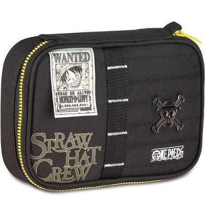 Estojo Baú One Piece Clio Style OP25061E em Poliéster com 1 Compartimento 7x16x22cm