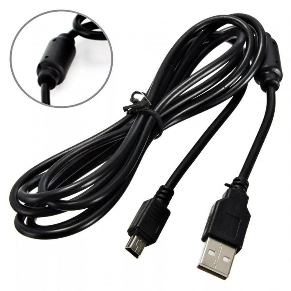Cabo Usb Carregador com Filtro para Controle Ps3 Playstation 3 - 1.8 Mts - 1