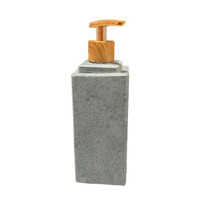 Porta Sabonete Líquido Dispenser AF1150INDSJ em Pedra Amadeirado 22x7cm Industria São Jose
