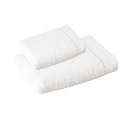Jogo de Toalha Banho e Rosto Eleganz 2 Peças 100% Algodão Branco LM Peter