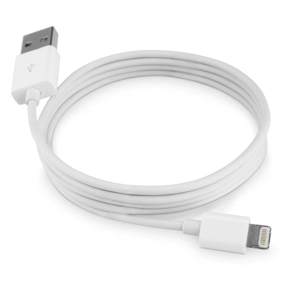 Cabo de Dado Iphone 5 6 7s 8 Plus Nano 7 Ipad 4 Branco 1m - 1