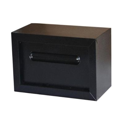 Caixa de Correio Cartas Condomínio Detras 15x30x18cm Preta Metalmig