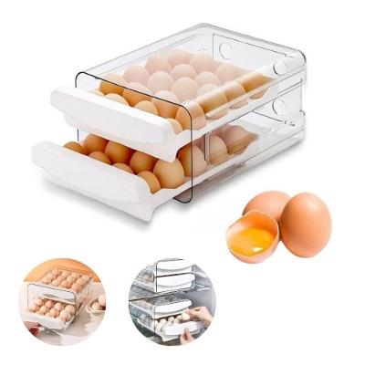 Kit 03 Porta Ovos Branco Transparente 32 Unidades Plástico PP Empilhável Top Rio Comercial