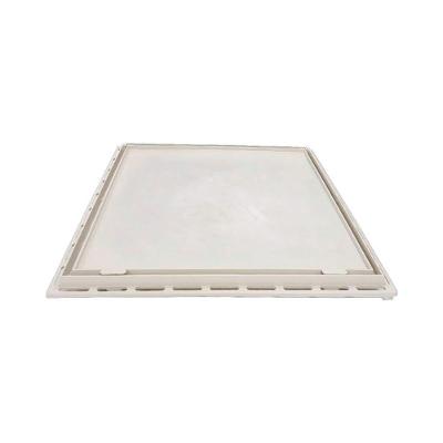 Tampa para Casa de Máquinas de Piscina Art Invisível 90x90 B2 Grelha Branco Industria São Jose