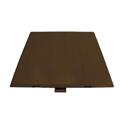 Tampa Casa de Máquina Articulada Porta Cadeado 70x70cm Marrom Industria São Jose
