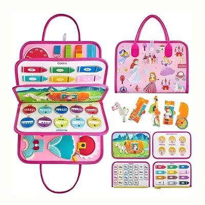 Maleta Educativa Infantil Princesas Brinquedo Pedagógico Tudo em Caixa