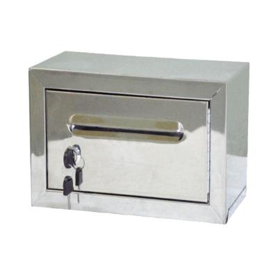 Caixa de Correio Frontal para Condomínio Inox com Chave Prata Metalmig
