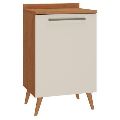 Balcão para Cozinha Favorita 1 Porta MDP 59cm Cinamomo Areia Fosco Zanzini Móveis