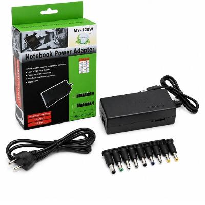 Fonte Carregadora Universal 120W para Notebook com 8 Plugs e Saída Ajustável MDM