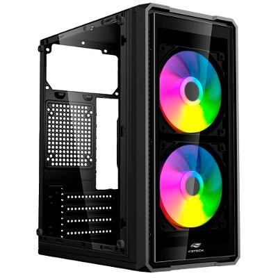 Gabinete Gamer Micro ATX MT-G41BK Vidro Temperado Frontal e Lateral Preto C3tech