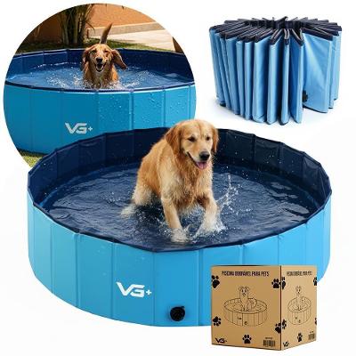 Piscina para Pets VG Plus 160cm X 30cm para Animais de Estimação Azul para Banho