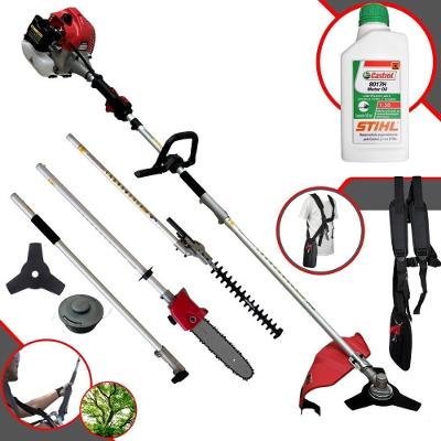 Roçadeira Multifunções TBC43MT 43cc 1,8HP 2 Tempos com Motopoda e Aparador de Cerca Viva Toyama
