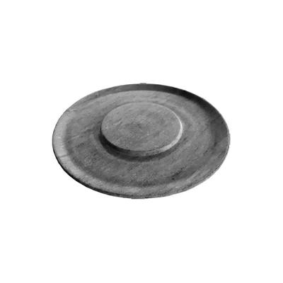 Prato para Hambúrguer Burger Porções Pedra Sabão 26cm Cinza Rig Fundidos