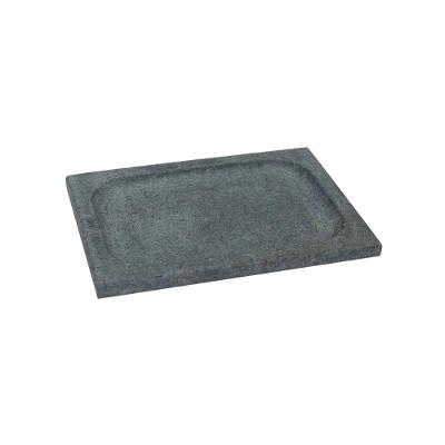 Prato Bandeja Retangular PratoRetan.pedsab20x30 Pedra-sabão para Servir Alimentos Talheres Juliana