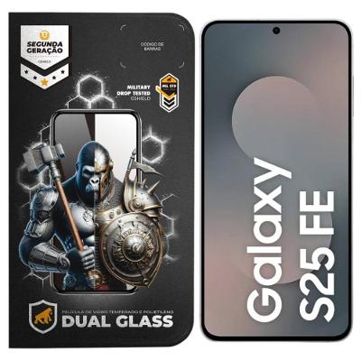 Película Protetora Gshield Dual Glass para Samsung Galaxy S25 FE Anti-Impacto Preto