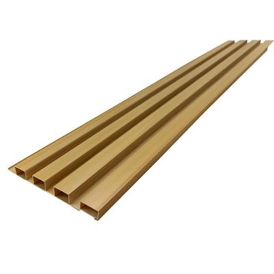 Painel Ripado de PVC 100cmx15cm Kit 7 Peças com Cantoneiras Cerejeira Bariri PVC