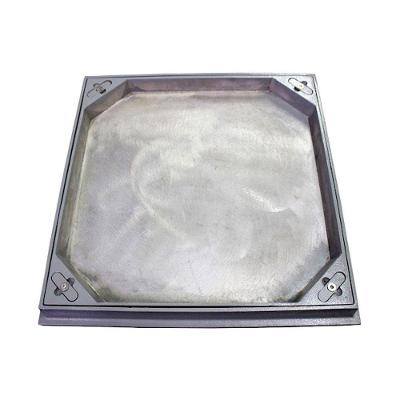 Tampa Tampão Rebaixado 40x40cm Vedação Borracha Cinza GDA Industria e Distribuidora de Fundidos