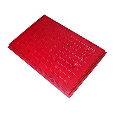 Tampa Tampão de Chão Tampão 40x60 Incêndio Articulado Alumínio Fundido Vermelho GDA Industria