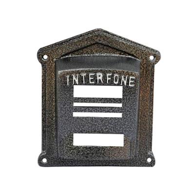 Protetor de Interfone N02 em Alumínio Fundido Prata Craqueado Ouro Minas
