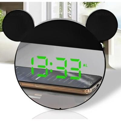 Relógio Despertador Digital LED Tudo em Caixa SZ6095-09 Espelho Moderno para Mesa