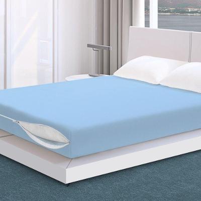 Capa para Colchão Casal com Zíper Polipropileno 138cm X 188cm X 18cm Azul Vida Pratika