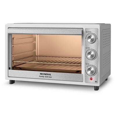 Forno Elétrico de Bancada Mondial FRN-52-WI 52L 1800W Branco e Inox 110V