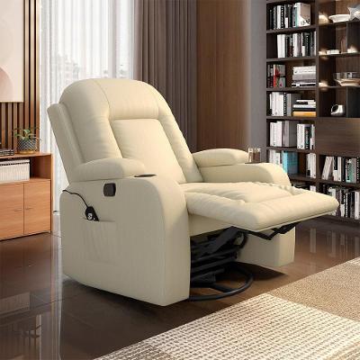 Poltrona Reclinável Crihs G23 com Massagem e Aquecimento Corino Bege Gran Belo