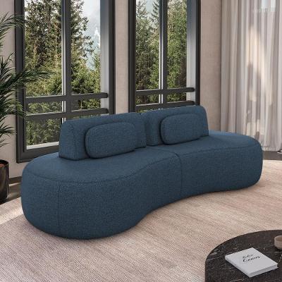 Sofá França G45 2 Lugares Reclinável 240cm Azul Linho Gran Belo