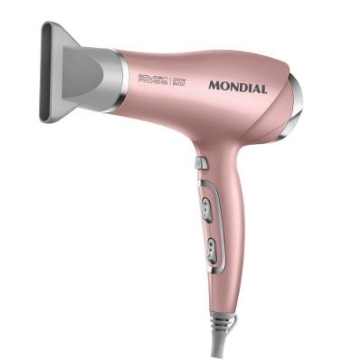 Secador de Cabelo SC-32 2000W Tourmaline Ion 3 Temperaturas Rosê Mondial Bivolt