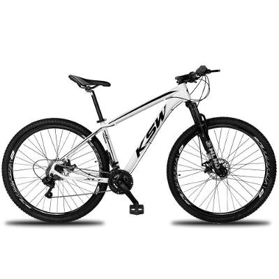Bicicleta Ksw 24v Shimano Tx800 Aro 29 Quadro Alumínio 24 Marchas Branco Preto