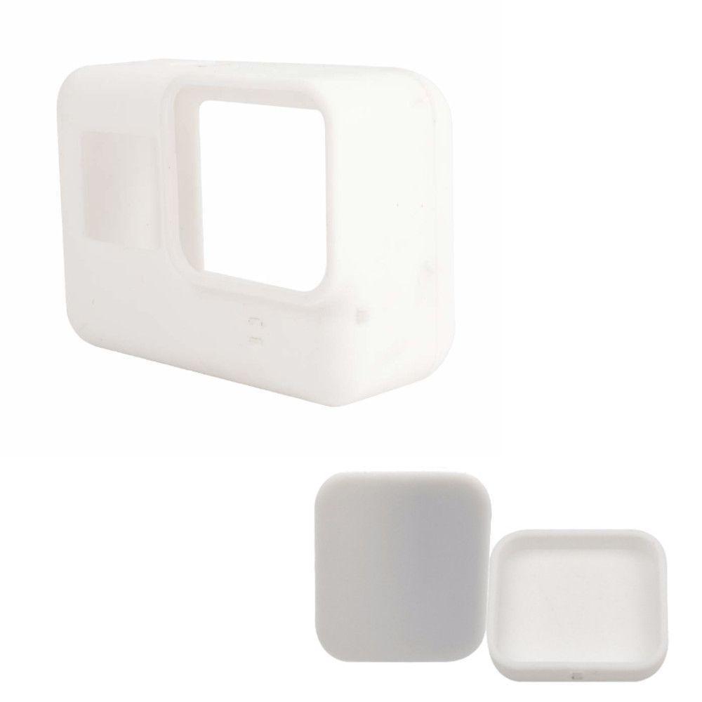 Capa e Tampa Silicone para Câmeras GoPro 5 à 7 - Branca - 6