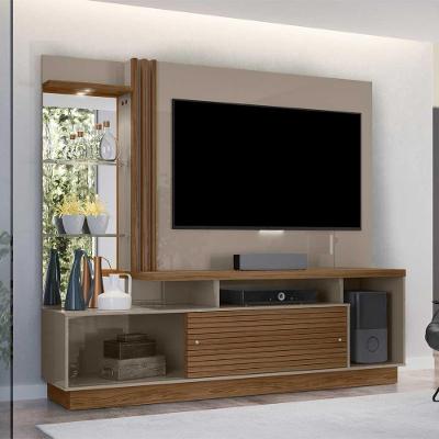 Home Theater Stall G97 60" MDP com LED Fendi Naturale Gran Belo