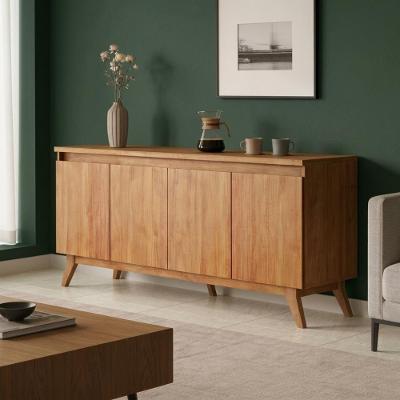 Buffet Aparador Repleta 4 Portas para Sala de Jantar Mel 156cm Repleta Comercial