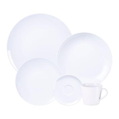 Aparelho De Jantar Tramontina Sophia 20 Peças Em Porcelana Branca Branco 96010187