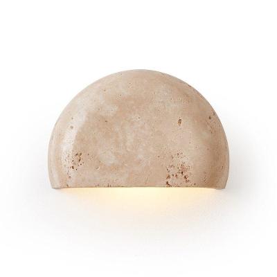 Arandela Tivo Luna 90012 G9 Mármore Travertino Bivolt Bege Nordecor Iluminação
