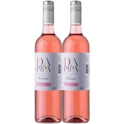 Kit 2 Garrafas Vinho Frisante Rosé Cantanhede Portugal Adega de Cantanhede 750ML