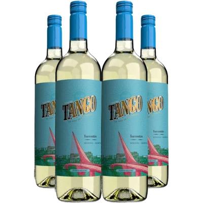 Kit 4 Garrafas Vinho Branco Mendoza Tango Vinas Del Torrontes 750ML