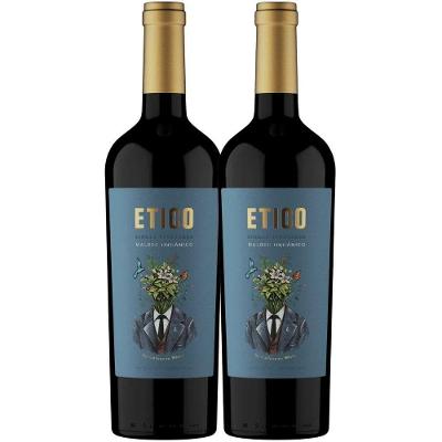 Kit 2 Garrafas Vinho Tinto Seco Mendoza Argentina Carbonero Etico Malbec 750ML