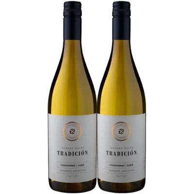 Kit 2 Garrafas Vinho Branco Argentina Susana Balbo Wines Tradicion Chardonnay 750ML