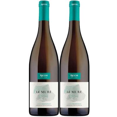 Kit 2 Garrafas Vinho Branco Itália Le Vinho Le Mure Chardonnay 750ML