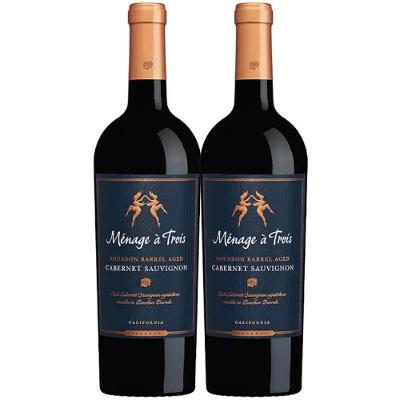 Kit 2 Garrafas Vinho Tinto California Trinchero Family Estates Menage a Trois 750ML