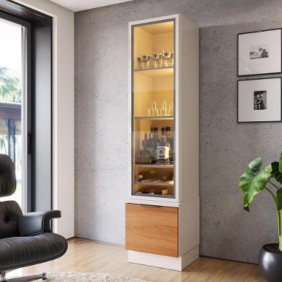 Cristaleira Reflecta Noble 2 Portas MDP-MDF 46cm Off White-jequitiba Movelove