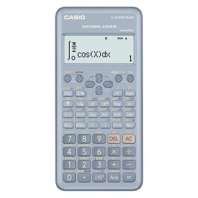 Calculadora Científica Casio FX-570ES PLUS-2BU 417 Funções Visor de Duas Linhas Cinza