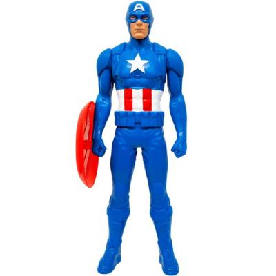 Boneco Capitão América Marvel 20cm Colecionável com Uniforme Azul Hasbro