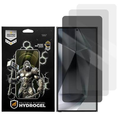 Kit Película Gshield para Samsung Galaxy S24 Ultra Hydrogel Hd Fosca e Privacidade 3 Peças