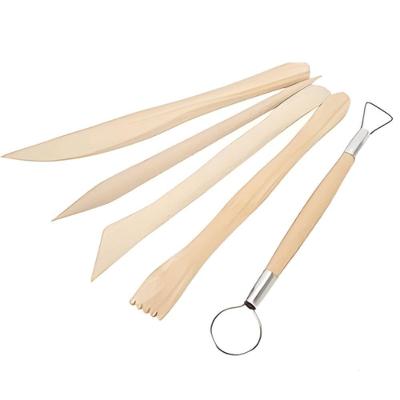 Kit de Ferramentas para Modelagem YP9178 em Madeira 10x23cm com 7 Peças Yins Brasil