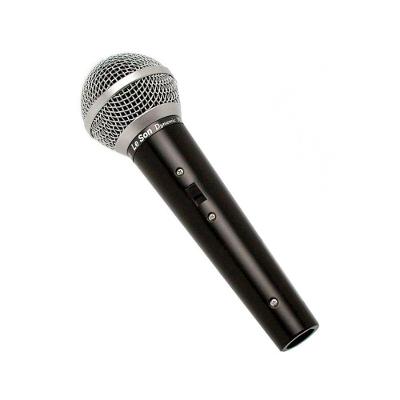 Microfone de Mão Cardióide LS-50 Metálico com Cabo 5m e Chave On Off Leson