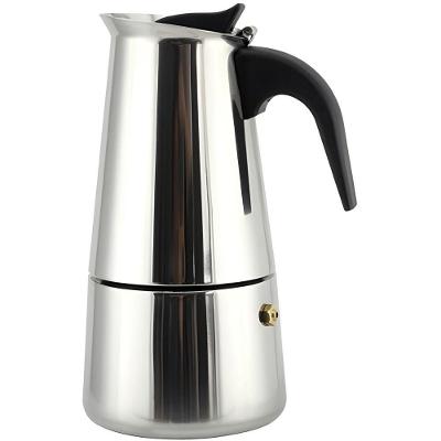 Cafeteira Italiana CK6106 para Café 300ML 6 Xícaras em Aço Inox para Uso no Fogão Prata Clink